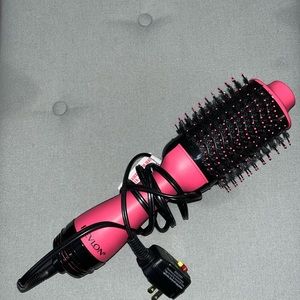 REVLON One-Step Volumizer Original 1.0 Hair Dryer and Hot Air Brush, Pink